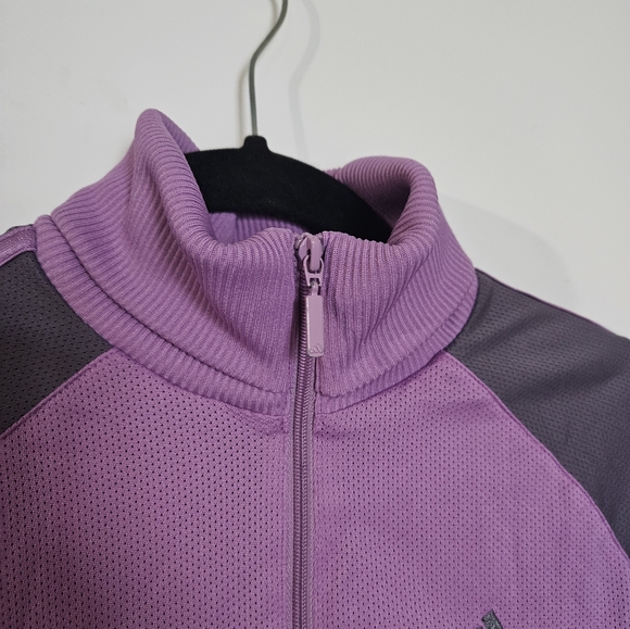 Adidas Lavender and Gray Track Jacket SZ L - Picture 8 of 8